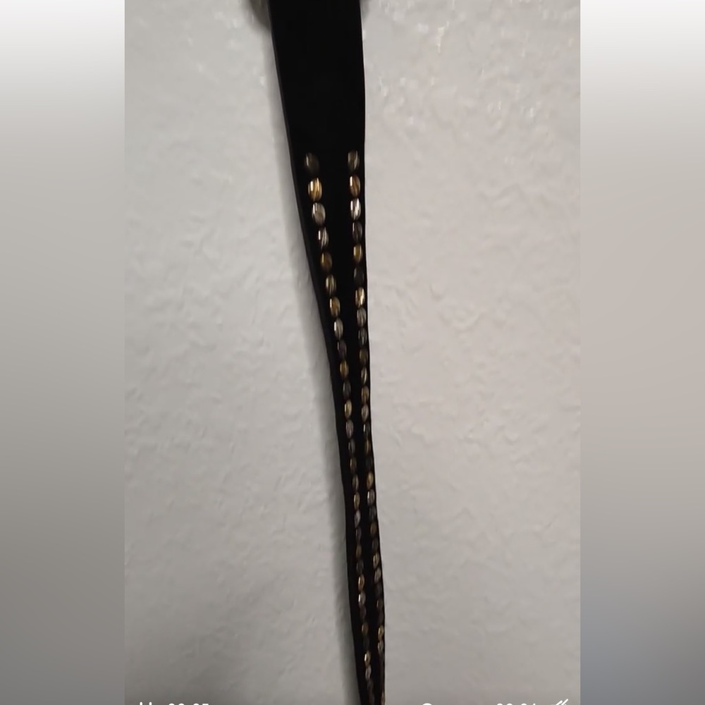 SOLD DO NOT BUY TY🚨🚨🚨Free People Mason Studded Black Belt M/L - Picture 4 of 9